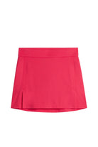 J.Lindeberg Women's Amelie Mid golf skirt with built-in shorts and breathable stretch performance fabric for golf and resort wear