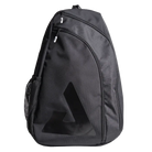 A black Joola Everyday Sling Bag that is designed to hold pickleball paddles and accessories.