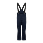 A pair of navy blue Kjus Girl's Silica Ski Pants that include a 20K waterproof and 20K breathable membrane, premium 4-way stretch fabric, and offer a sleek, slim silhouette.
