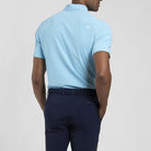 KJUS Men's Cool Point Short Sleeve Golf Polo featuring lightweight breathable performance fabric, moisture-wicking technology, four-way stretch, and athletic styling.