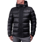 KJUS Men's FRX Blackcomb Hooded Jacket featuring lightweight synthetic insulation, four-way stretch fabric, insulated hood, and premium alpine performance.