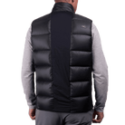 KJUS Men's FRX Blackcomb Vest featuring lightweight synthetic insulation, stretch performance fabric, zippered pockets, and an athletic fit for skiing and winter wear.