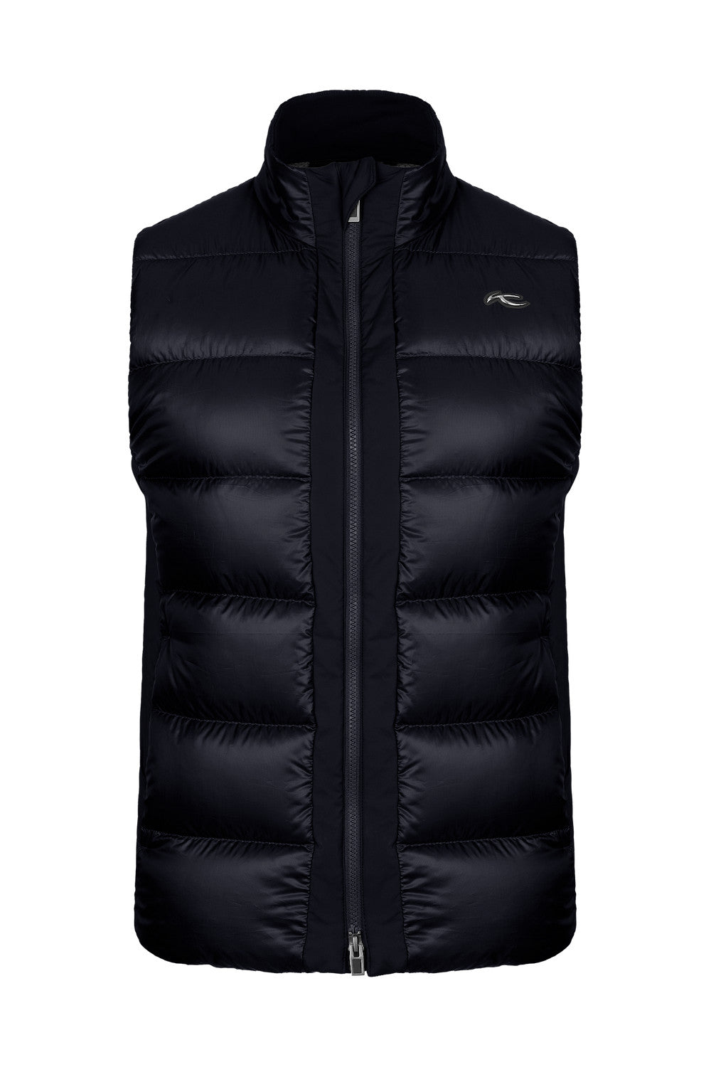 KJUS Men's FRX Blackcomb Vest featuring lightweight synthetic insulation, stretch performance fabric, zippered pockets, and an athletic fit for skiing and winter wear.