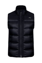 KJUS Men's FRX Blackcomb Vest featuring lightweight synthetic insulation, stretch performance fabric, zippered pockets, and an athletic fit for skiing and winter wear.