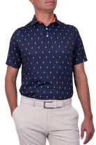 KJUS Men's Golfer golf polo with breathable four-way stretch performance fabric and athletic fit for golf and casual wear