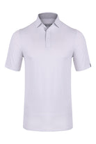 KJUS Men's Savin Structure golf polo with textured breathable four-way stretch fabric and athletic fit for golf and casual wear