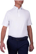 KJUS Men's Savin Structure golf polo with textured breathable four-way stretch fabric and athletic fit for golf and casual wear