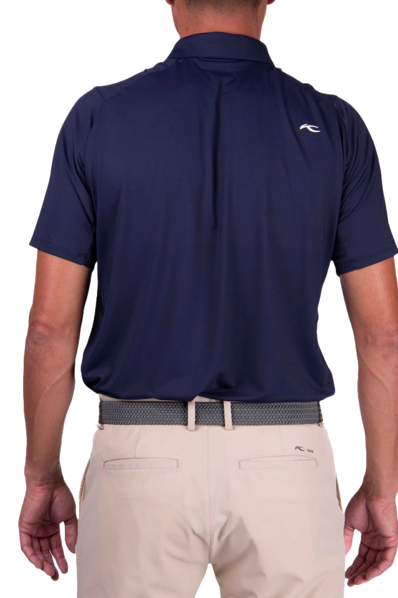 KJUS Men's Soren Solid golf polo with breathable four-way stretch performance fabric and athletic fit for golf and casual wear