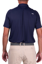KJUS Men's Soren Solid golf polo with breathable four-way stretch performance fabric and athletic fit for golf and casual wear