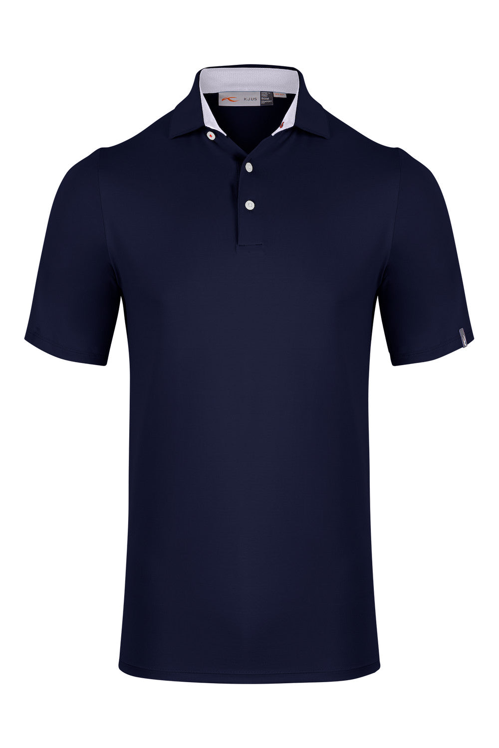 KJUS Men's Soren Solid golf polo with breathable four-way stretch performance fabric and athletic fit for golf and casual wear