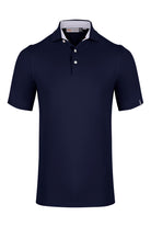 KJUS Men's Soren Solid golf polo with breathable four-way stretch performance fabric and athletic fit for golf and casual wear