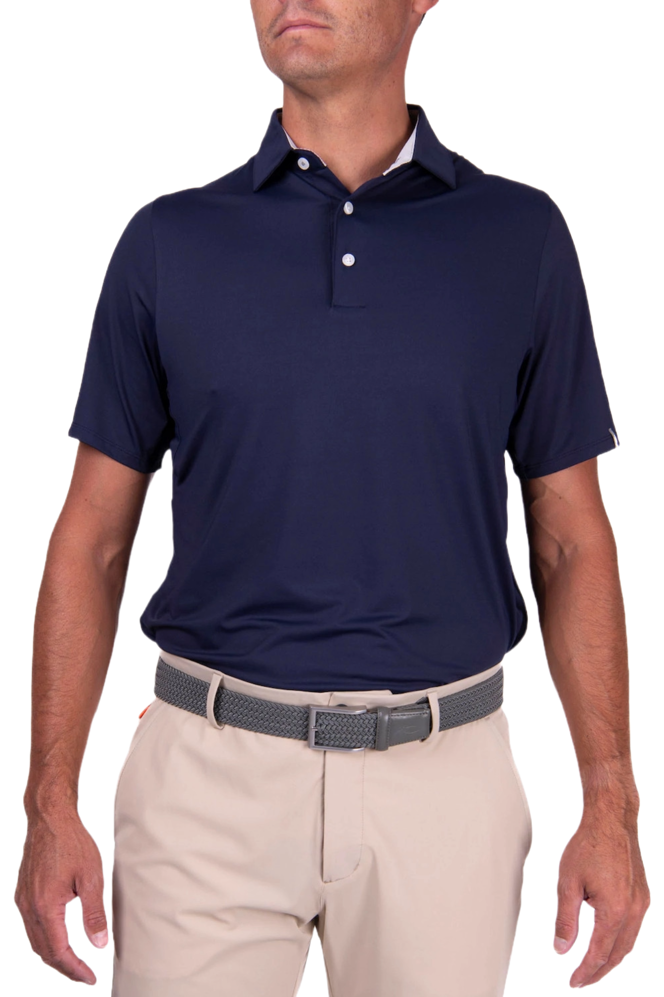 KJUS Men's Soren Solid golf polo with breathable four-way stretch performance fabric and athletic fit for golf and casual wear