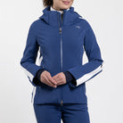 KJUS Women's Formula Ski Jacket featuring waterproof construction, lightweight insulation, four-way stretch fabric, adjustable hood, and premium alpine performance.