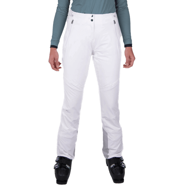 KJUS Women's Formula Ski Pants featuring waterproof construction, lightweight insulation, four-way stretch fabric, articulated knees, and a women's-specific performance fit.