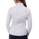 KJUS Women's Radiation Jacket featuring lightweight synthetic insulation, stretch performance fabric, zippered pockets, and a women's-specific fit for skiing and winter wear.