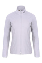 KJUS Women's Radiation Jacket featuring lightweight synthetic insulation, stretch performance fabric, zippered pockets, and a women's-specific fit for skiing and winter wear.
