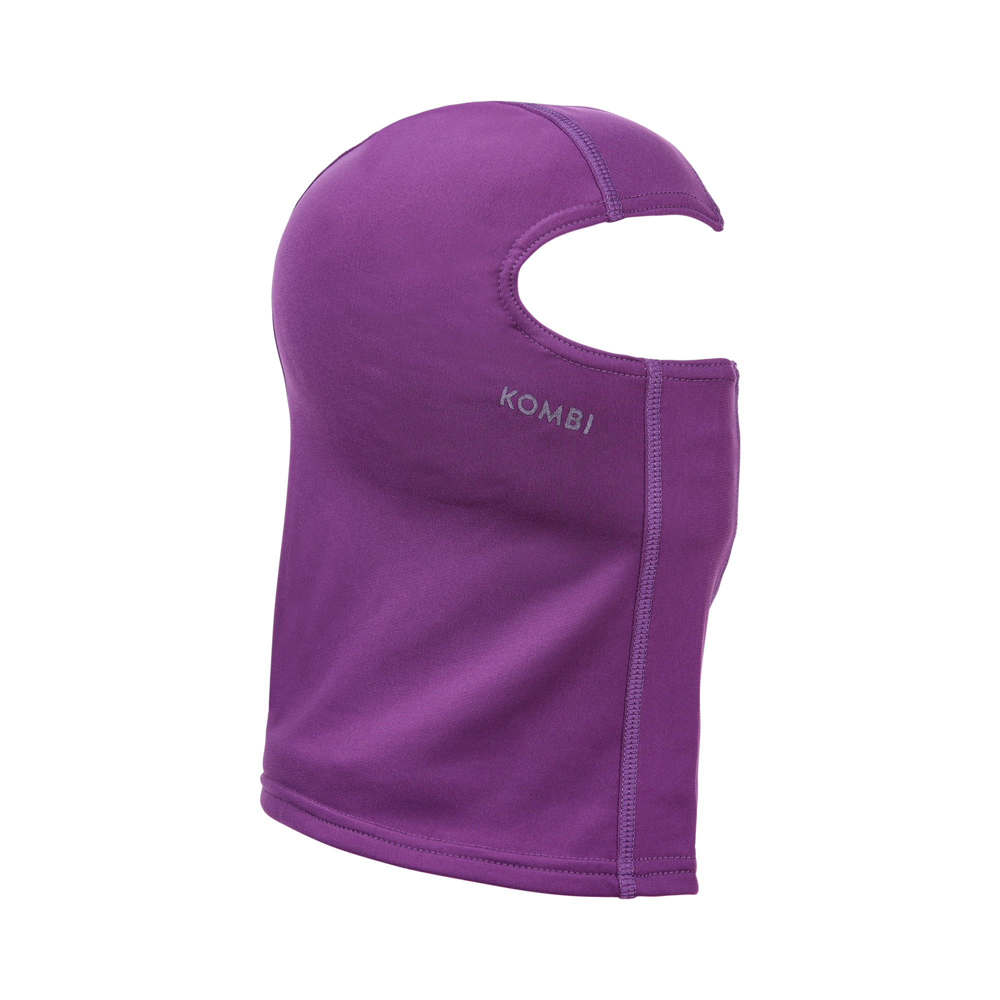 Kombi P3 JR Balaclava featuring breathable stretch fabric, full head and neck coverage, moisture-wicking performance, and a junior-specific fit for winter sports.