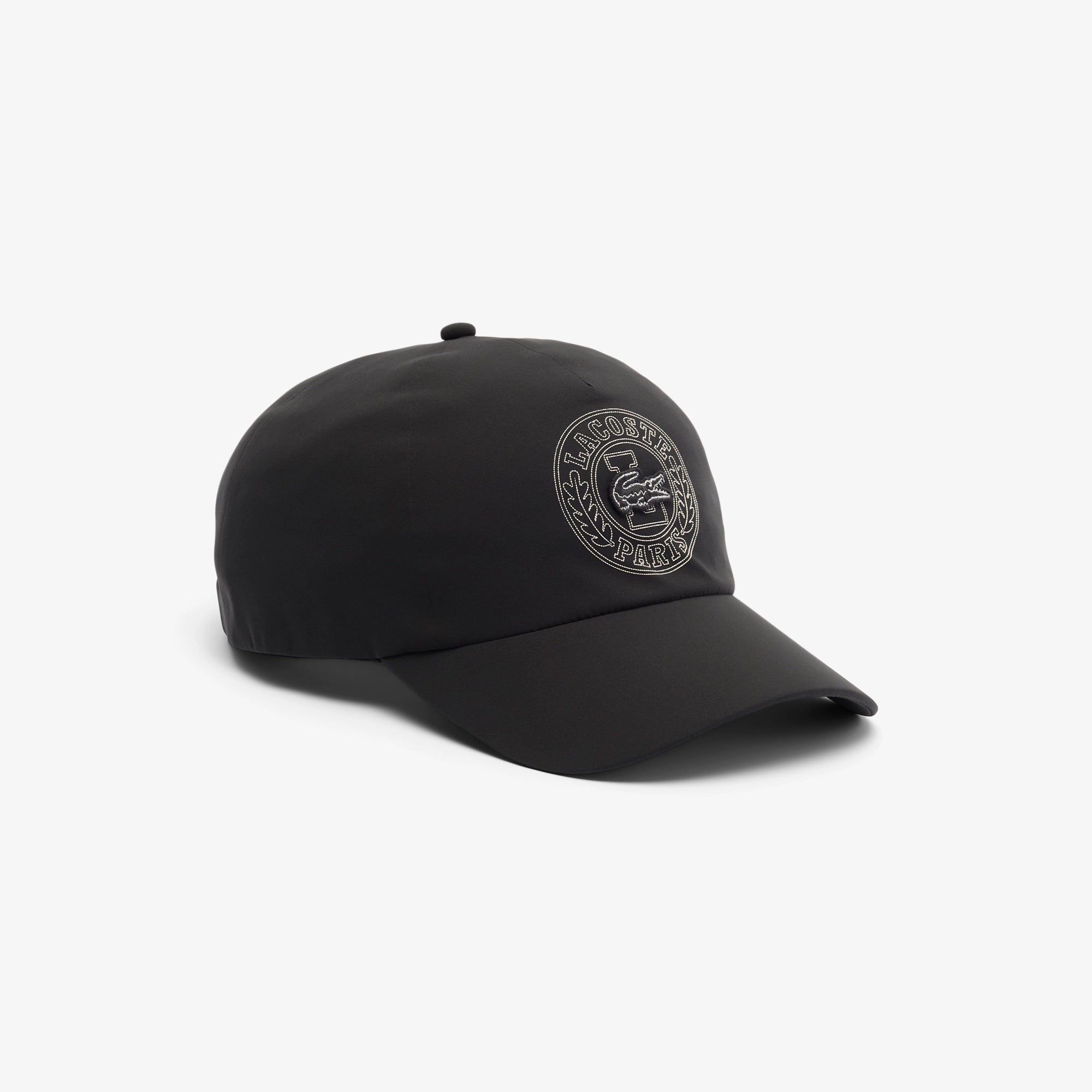 Lacoste Adjustable Unisex Cap featuring a curved brim, adjustable closure, lightweight comfort, and embroidered crocodile logo.