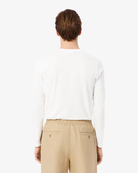 Lacoste Men's Crew Neck Pima Cotton Jersey Long Sleeve T-Shirt featuring premium Pima cotton, soft comfort, classic styling, and crocodile branding.