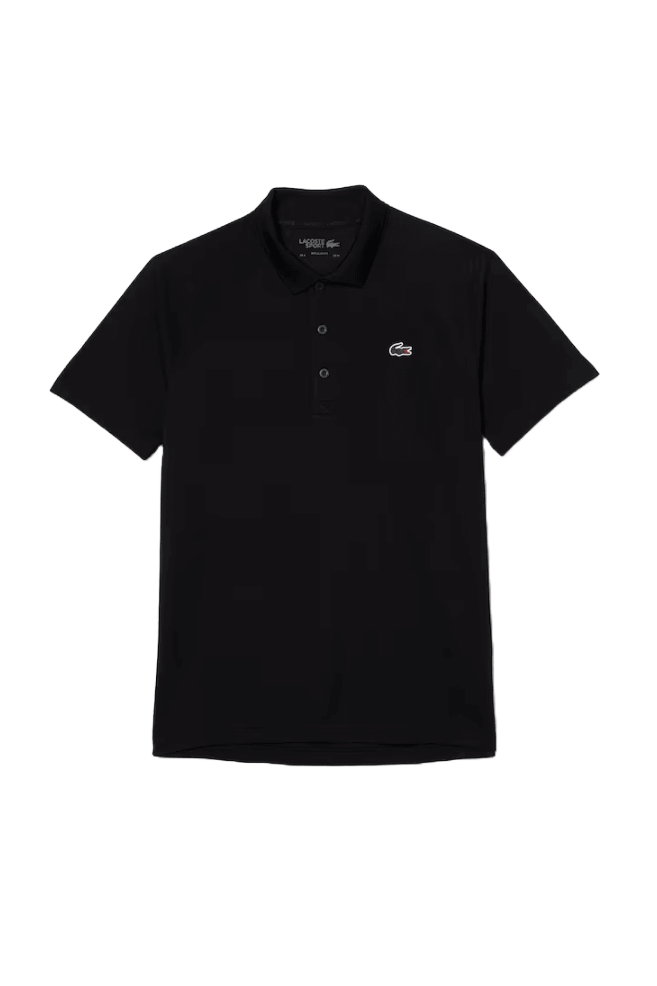 Lacoste Men's Sport Abrasion-Resistant Interlock Polo featuring durable interlock fabric, breathable comfort, athletic fit, and crocodile branding.