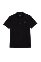 Lacoste Men's Sport Abrasion-Resistant Interlock Polo featuring durable interlock fabric, breathable comfort, athletic fit, and crocodile branding.