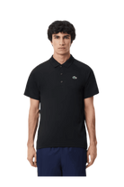 Lacoste Men's Sport Abrasion-Resistant Interlock Polo featuring durable interlock fabric, breathable comfort, athletic fit, and crocodile branding.