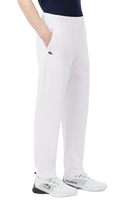 Lacoste Men's Stretchy Sport Sweatpants featuring stretch fabric, athletic fit, adjustable waistband, and signature crocodile branding.