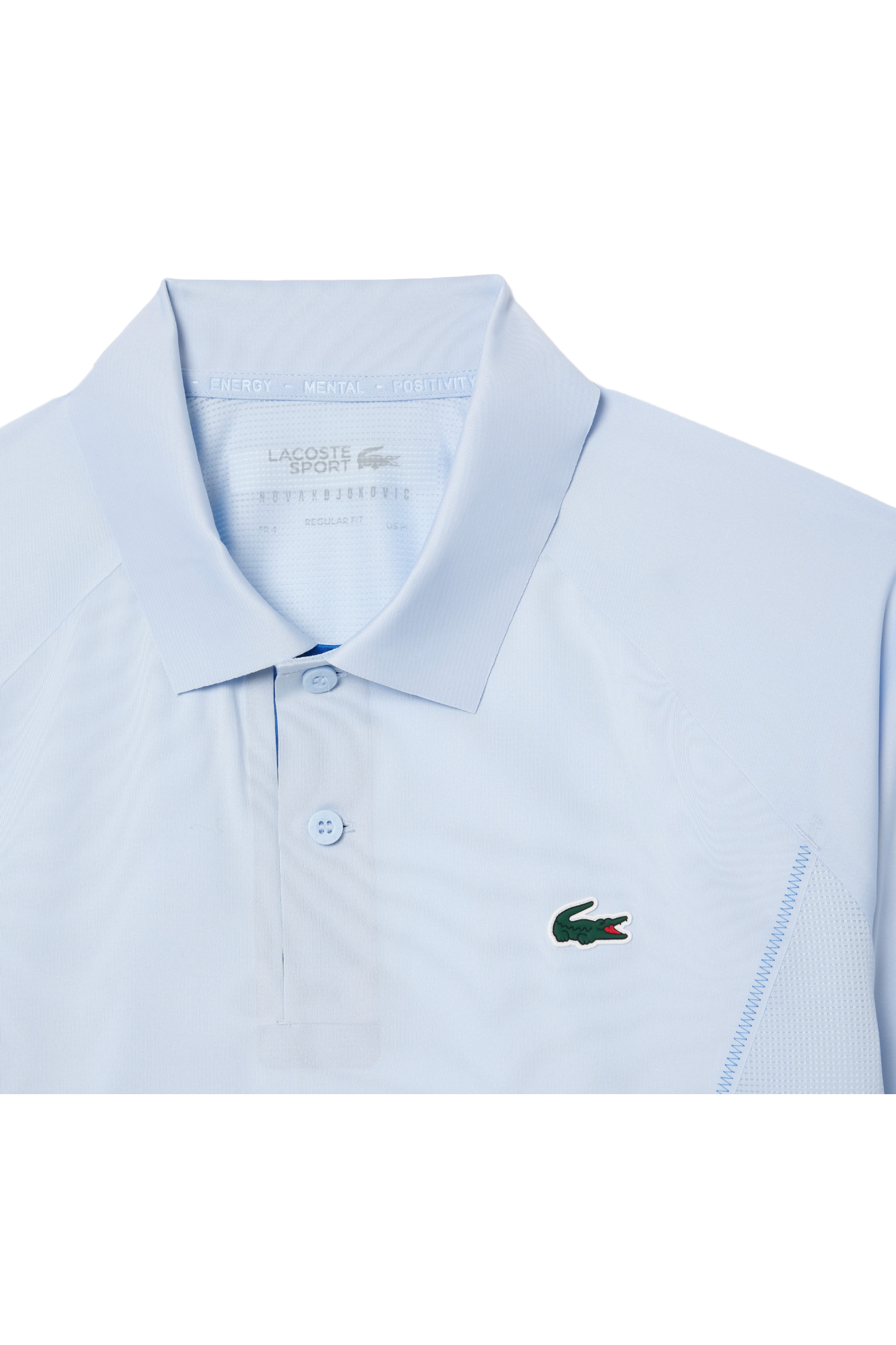 Lacoste Men's Tennis x Novak Djokovic Fan Version Polo featuring lightweight comfort, tennis-inspired styling, and signature collection details.