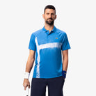Lacoste Men's Tennis x Novak Djokovic On-Court Polo featuring breathable performance fabric, athletic fit, and signature collection detailing.