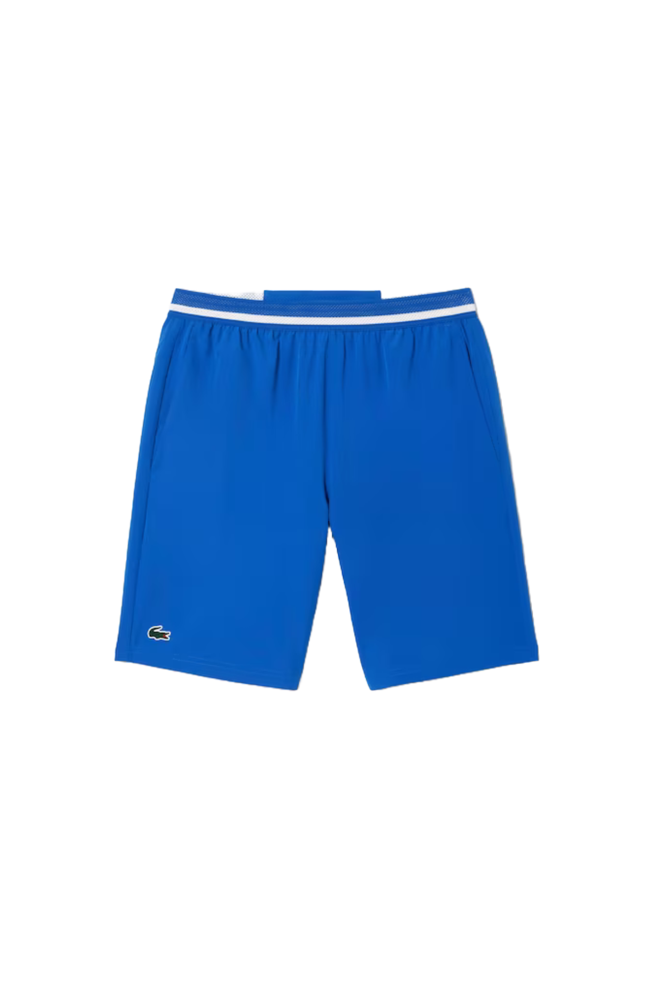 Lacoste Men's Tennis x Novak Djokovic Shorts featuring lightweight performance fabric, athletic fit, side pockets, and signature collection styling.