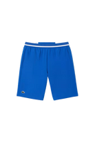 Lacoste Men's Tennis x Novak Djokovic Shorts featuring lightweight performance fabric, athletic fit, side pockets, and signature collection styling.