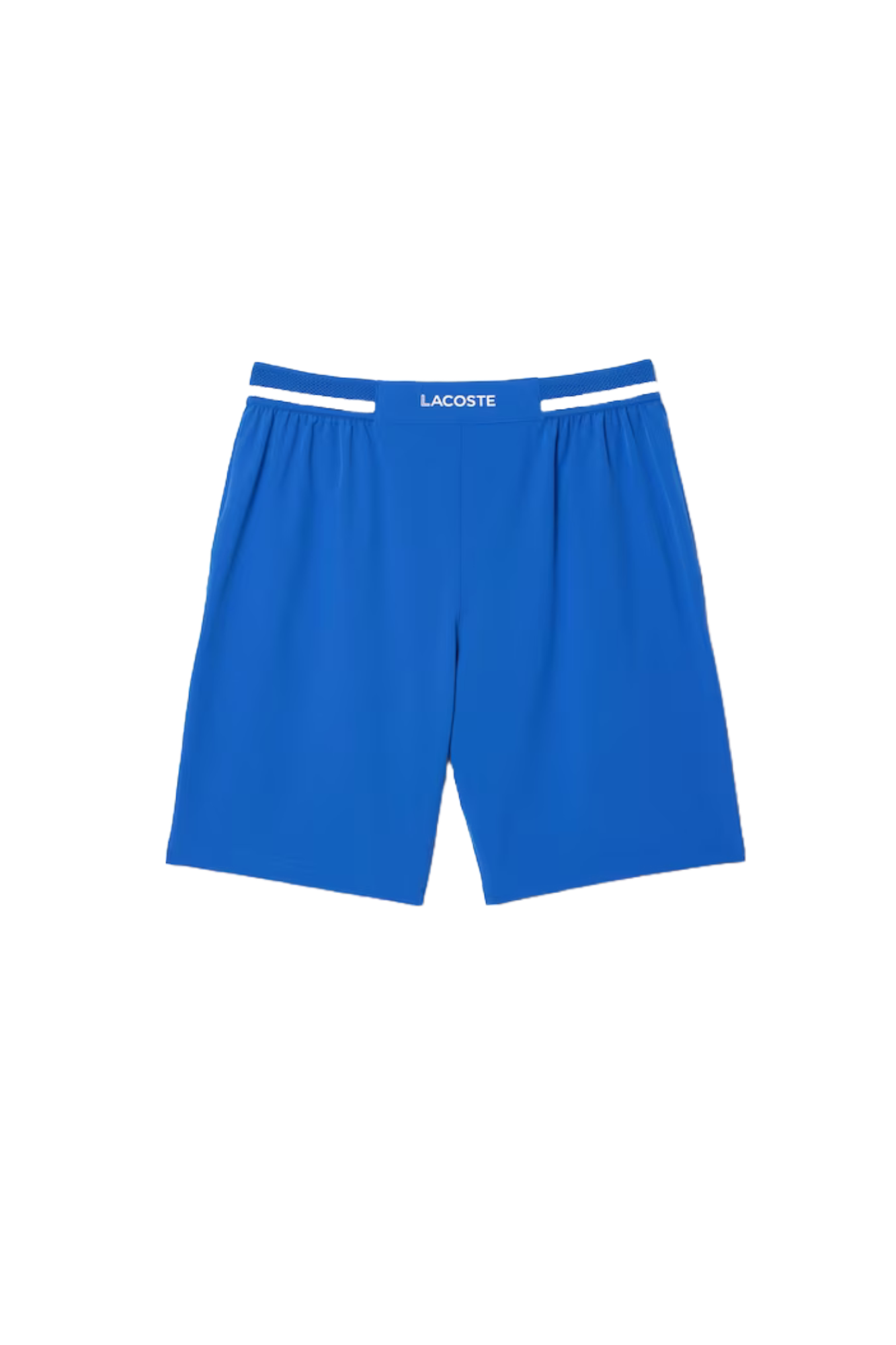 Lacoste Men's Tennis x Novak Djokovic Shorts featuring lightweight performance fabric, athletic fit, side pockets, and signature collection styling.