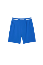 Lacoste Men's Tennis x Novak Djokovic Shorts featuring lightweight performance fabric, athletic fit, side pockets, and signature collection styling.