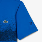 Lacoste Men's Tennis x Novak Djokovic T-Shirt featuring soft breathable fabric, athletic styling, signature graphics, and crocodile branding.