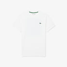 Lacoste Men's Ultra Dry Printed Tennis Tee featuring moisture-wicking performance fabric, printed graphics, and breathable athletic comfort.