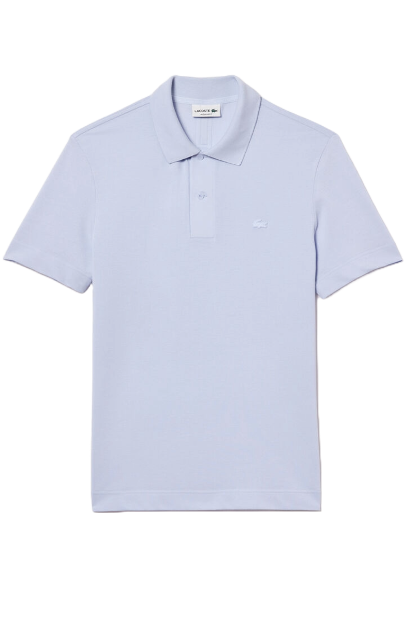 Lacoste Men's Ultralight Piqué Movement Polo featuring lightweight breathable fabric, stretch comfort, and signature crocodile branding.