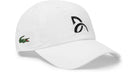 Lacoste Sport x Novak Djokovic Tennis Cap featuring lightweight performance fabric, an adjustable fit, curved brim, and signature tennis styling.