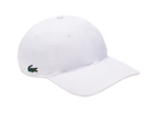 Lacoste Unisex Sport Lightweight Tennis Cap featuring lightweight performance fabric, an adjustable fit, curved brim, and crocodile branding.