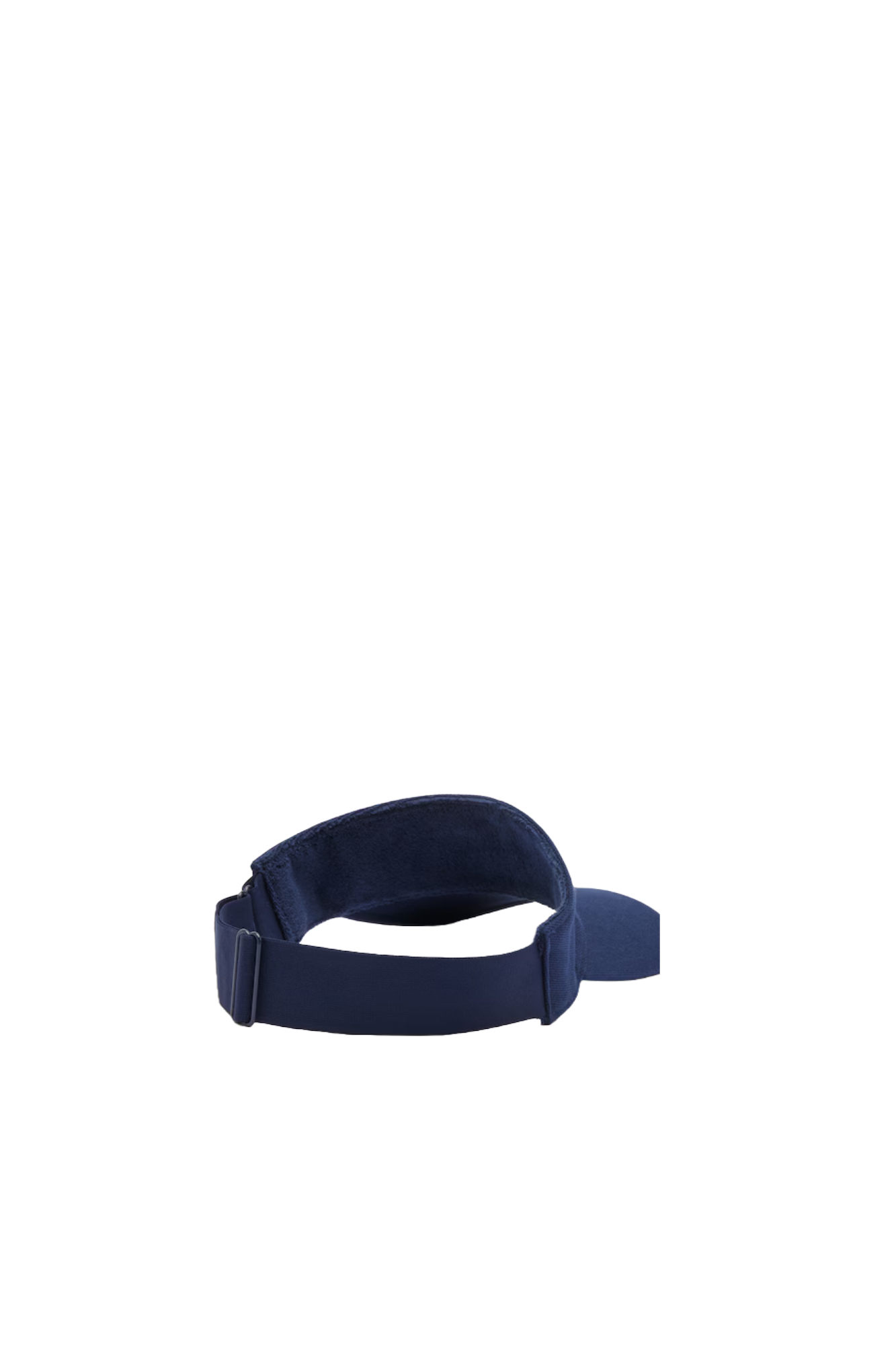 Lacoste Unisex Sport Piqué & Fleece Tennis Visor featuring a fleece-lined sweatband, adjustable fit, sun protection, and crocodile branding.