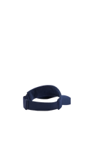 Lacoste Unisex Sport Piqué & Fleece Tennis Visor featuring a fleece-lined sweatband, adjustable fit, sun protection, and crocodile branding.