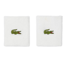 Lacoste Unisex Stretch Cotton Jersey Wristbands featuring soft absorbent fabric, flexible fit, and embroidered crocodile branding.