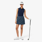 Lacoste Women's Slim Fit UV Protect Stretch golf polo with breathable stretch fabric and UV protection for golf and outdoor activities