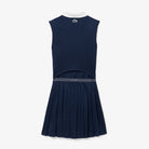 Lacoste Women's Ultra Dry Heritage Dress featuring moisture-wicking performance fabric, heritage-inspired styling, and crocodile branding.