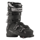 A black Lange Shadow 85 W MV ski boot designed for women, featuring a sturdy and flexible design.