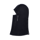 A black Le Bent Kids' Antarctic Heavyweight Fleece Balaclava that is made with a 280g weight bamboo and merino wool blend.