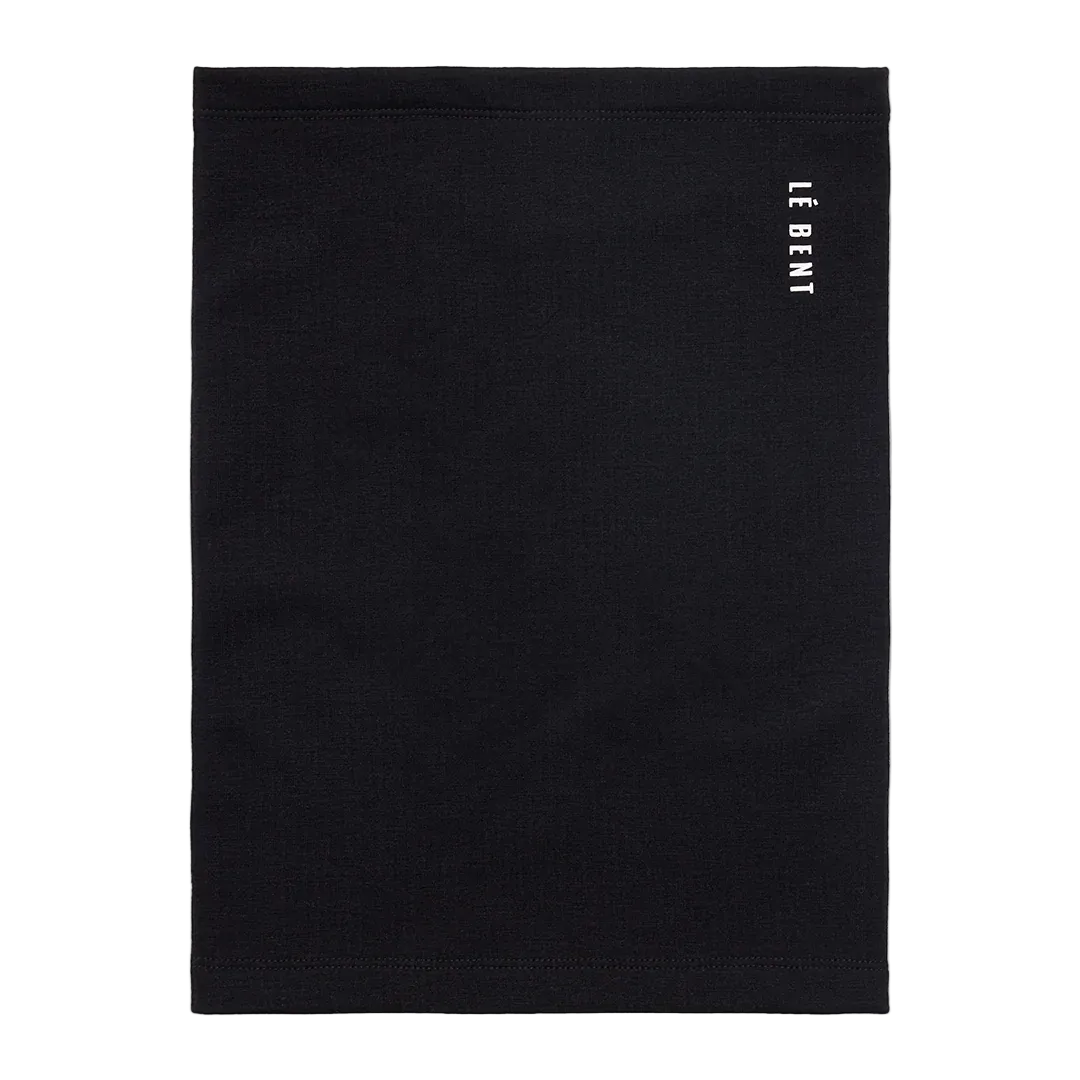 Front view of the Le Bent Jr Heavyweight Antarctic Grid Fleece Neck Gaiter featuring a youth-specific tube design, Merino wool and bamboo rayon blend, high-loft grid interior, and flatlock seams.