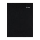 A solid black Le Bent Midweight neck gaiter made from a blend of merino wool and rayon from bamboo.