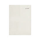 A solid white Le Bent Midweight neck gaiter made from a blend of merino wool and rayon from bamboo.