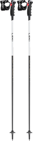 LEKI Carbon 14 3D WS women's ski poles featuring 14 mm PRC 1000 carbon shafts, Trigger 3D ProG grips and adjustable Trigger straps.