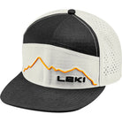 LEKI Casual Cap in white, orange and black featuring a comfortable polyester-cotton construction and signature LEKI branding.
